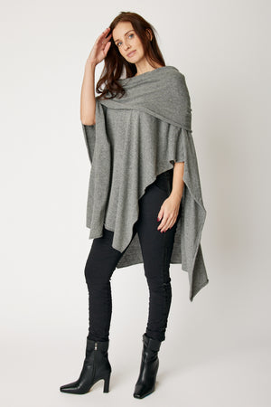 Off The Shoulder Poncho (4 Colors)