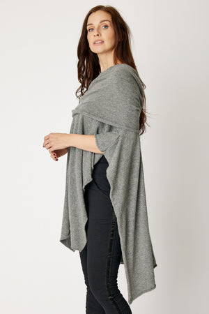 Off The Shoulder Poncho (4 Colors)