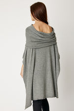 Off The Shoulder Poncho (4 Colors)