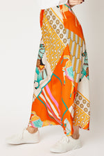 Bias-Cut Equestrian Print Skirt (3 Colors)