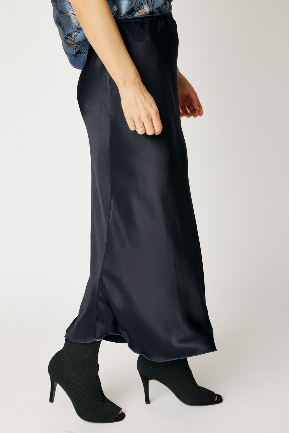 Bias Cut Satin Skirt (9 Colors)