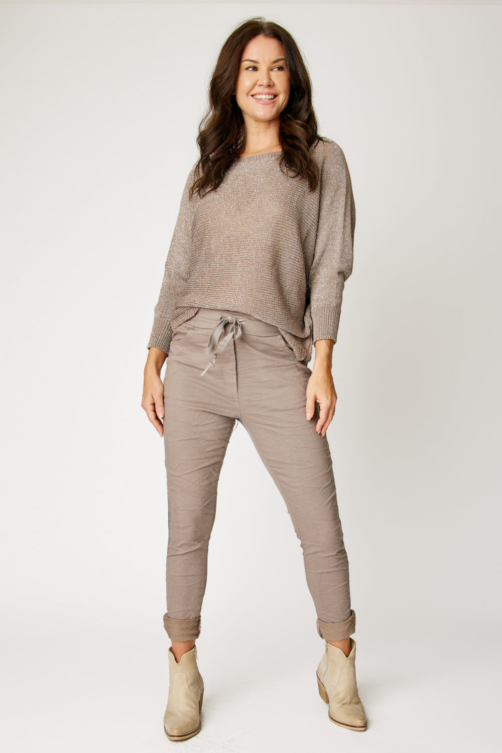 Gunmetal Rhinestone Pant (4 Colors)
