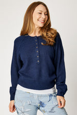 Henley Super Soft Sweater (2 Colors)