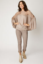 Italian Silk Gathered Blouse (3 Colors)