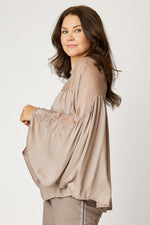 Italian Silk Gathered Blouse (3 Colors)
