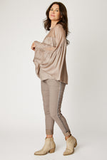 Italian Silk Gathered Blouse (3 Colors)