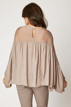 Italian Silk Gathered Blouse (3 Colors)