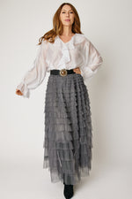 Swiss Dot Layered Skirt (3 Colors)
