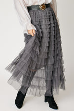 Swiss Dot Layered Skirt (3 Colors)