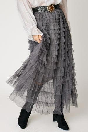 Swiss Dot Layered Skirt (3 Colors)
