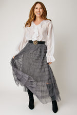 Swiss Dot Layered Skirt (3 Colors)