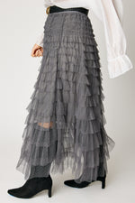 Swiss Dot Layered Skirt (3 Colors)