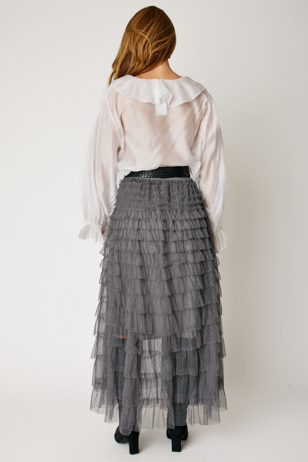 Swiss Dot Layered Skirt (3 Colors)