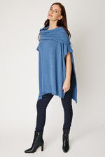 Off The Shoulder Poncho (4 Colors)