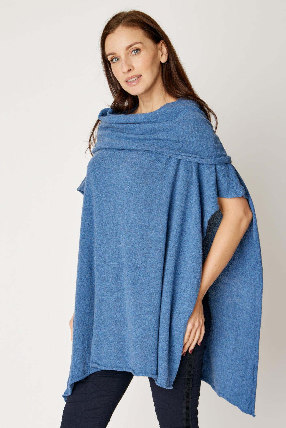 Off The Shoulder Poncho (4 Colors)