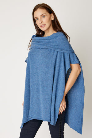 Off The Shoulder Poncho (4 Colors)