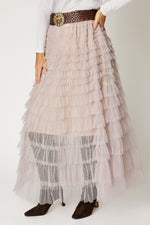 Swiss Dot Layered Skirt (3 Colors)