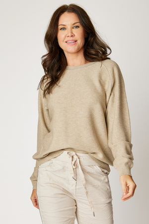 Silver Trim Ribbed Sweater (4 Colors)