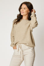 Silver Trim Ribbed Sweater (4 Colors)