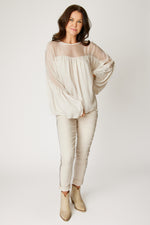 Italian Silk Gathered Blouse (3 Colors)