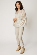 Italian Silk Gathered Blouse (3 Colors)