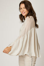 Italian Silk Gathered Blouse (3 Colors)
