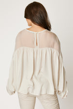 Italian Silk Gathered Blouse (3 Colors)