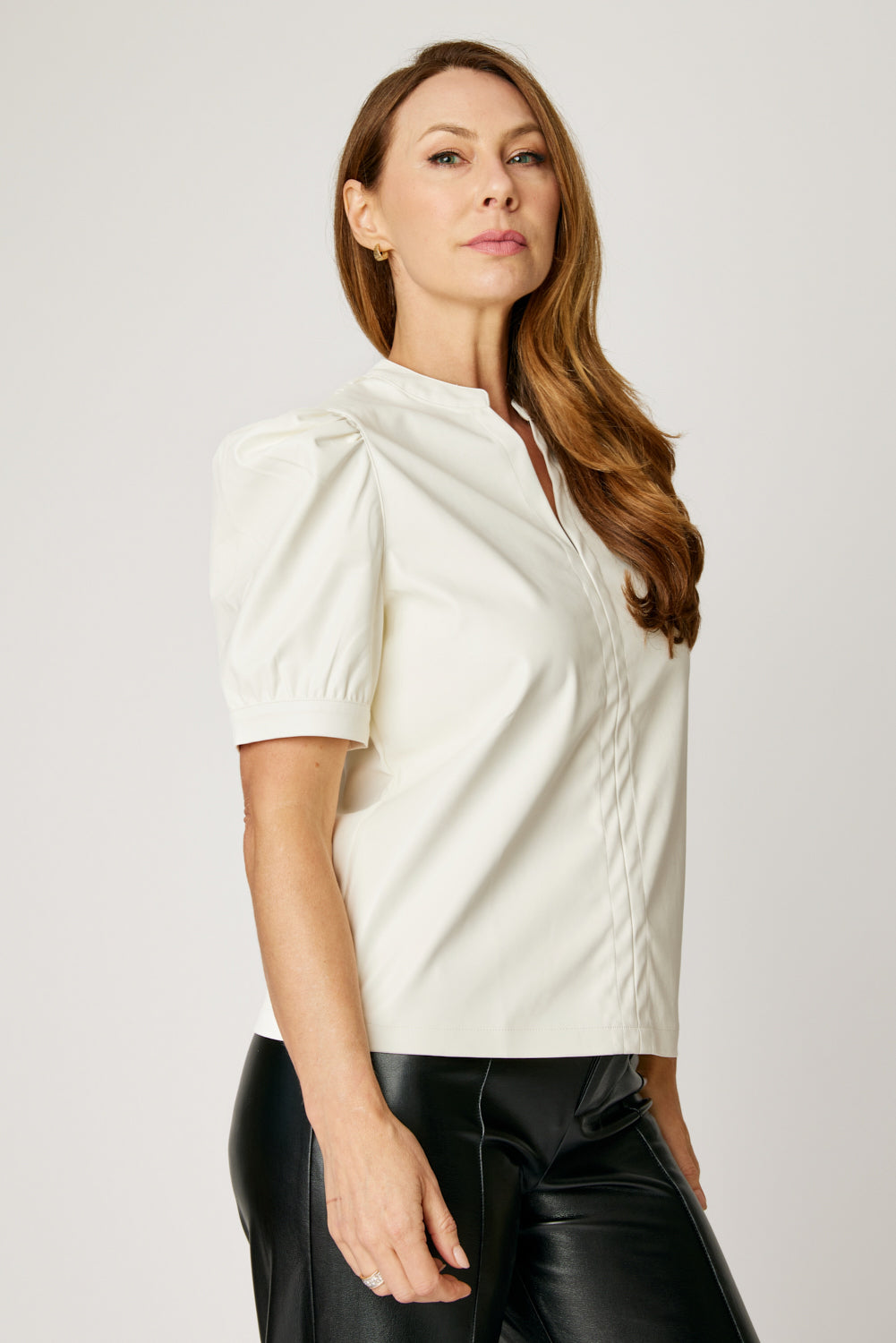 The Faux Leather Top (2 Colors)