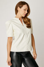 The Faux Leather Top (2 Colors)