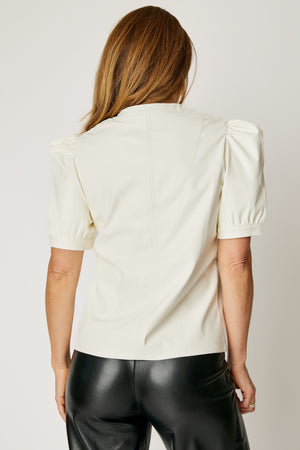 The Faux Leather Top (2 Colors)