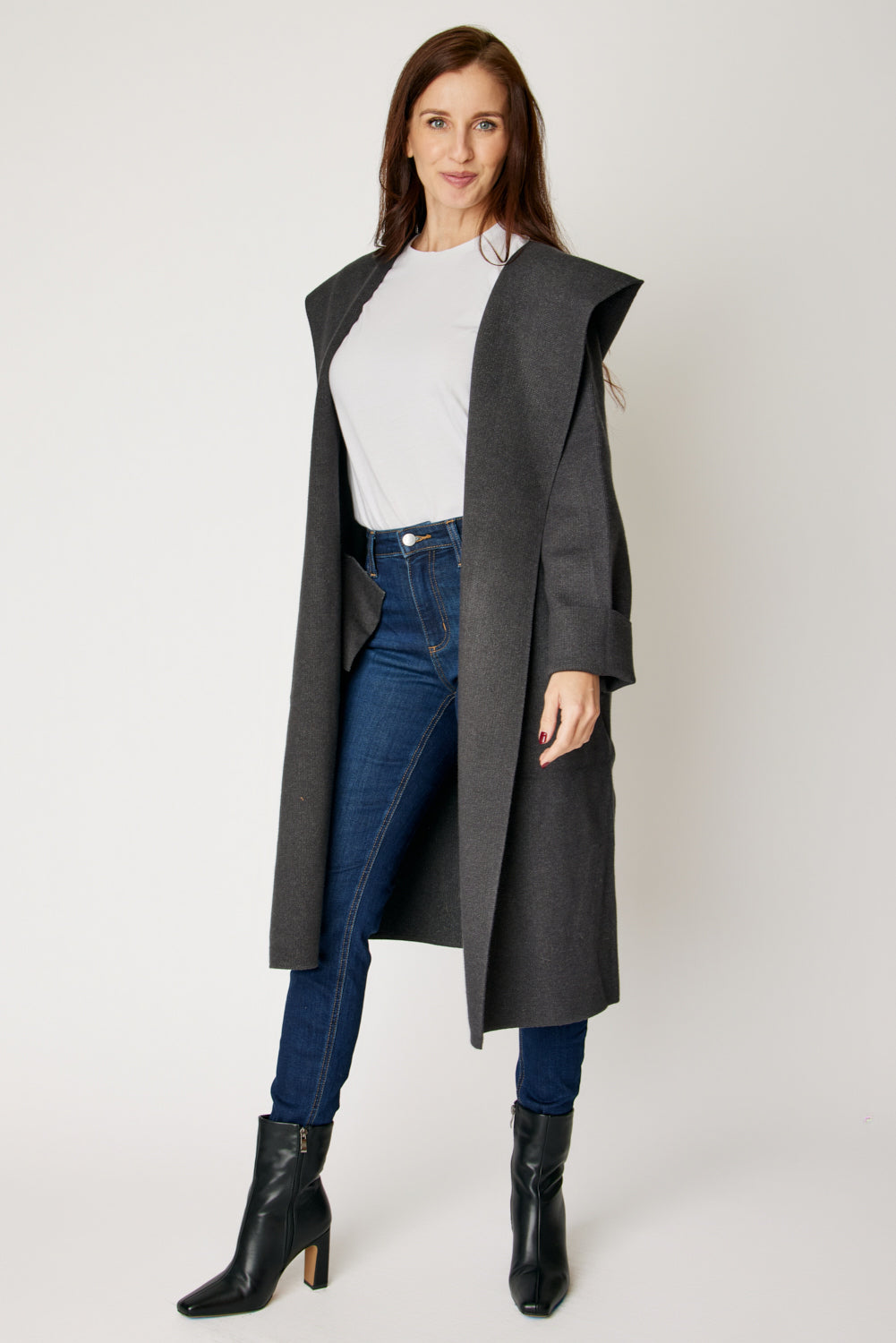 Hooded Sweater Coat (4 Colors)