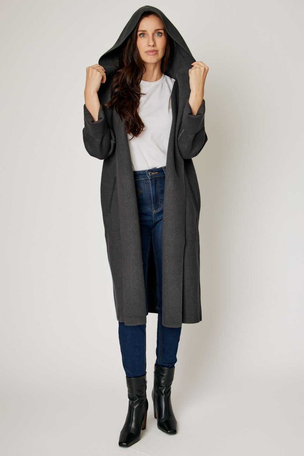 Hooded Sweater Coat (4 Colors)