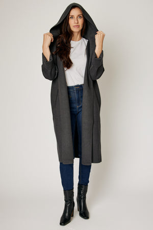 Hooded Sweater Coat (4 Colors)