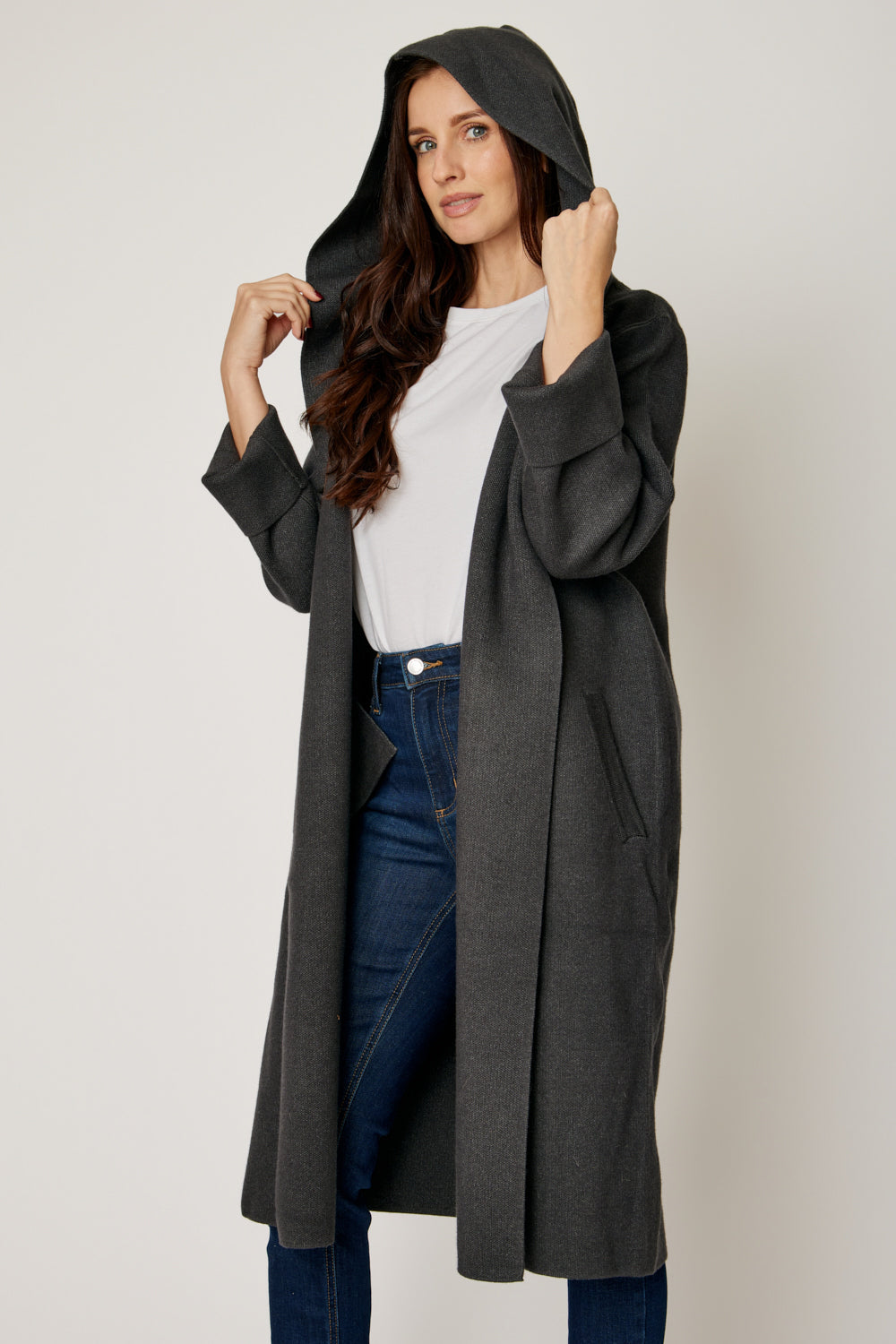 Hooded Sweater Coat (4 Colors)