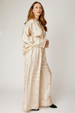 Geometric Satin Pant (Part of Set, 3 Colors)