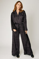 Geometric Satin Pant (Part of Set, 3 Colors)