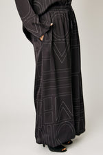 Geometric Satin Pant (Part of Set, 3 Colors)