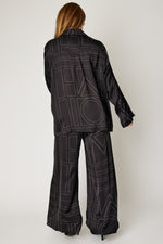 Geometric Satin Pant (Part of Set, 3 Colors)