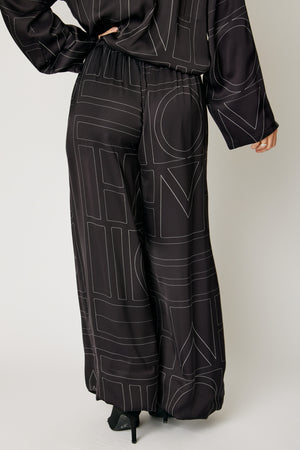 Geometric Satin Pant (Part of Set, 3 Colors)