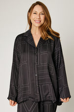 Geometric Satin Top (Part of a Set, 3 Colors)