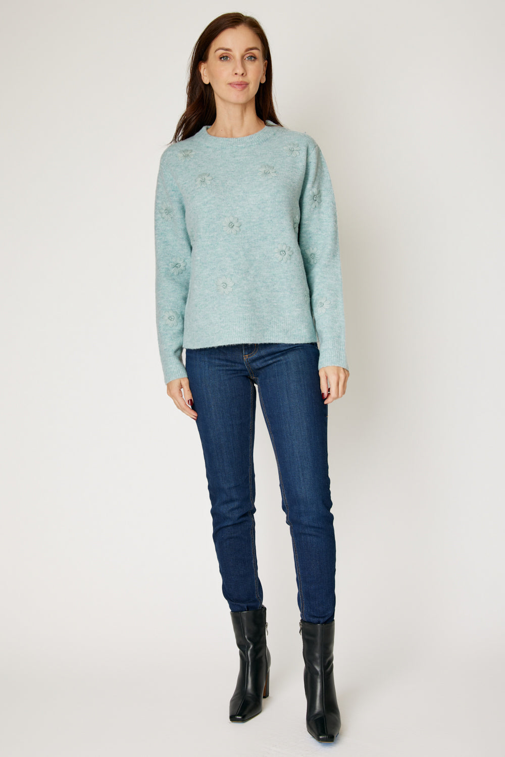 Embroidered Floral Sweater (3 Colors)