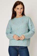 Embroidered Floral Sweater (3 Colors)