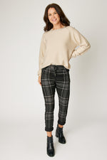 Silver Trim Ribbed Sweater (4 Colors)