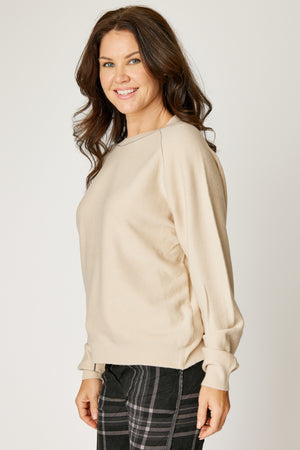 Silver Trim Ribbed Sweater (4 Colors)