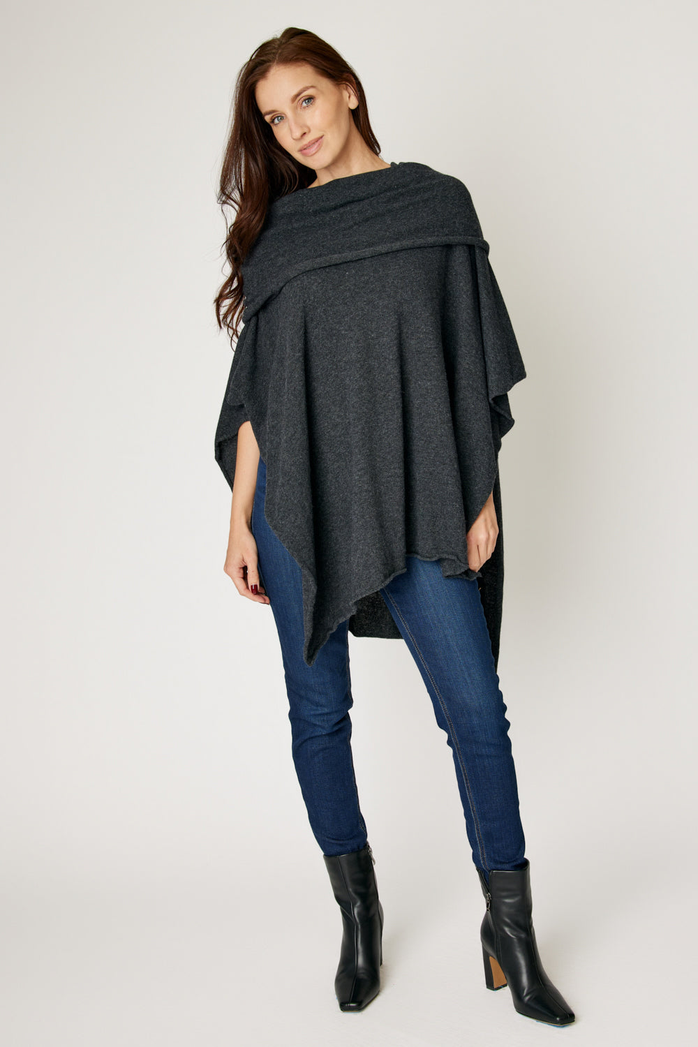 Off The Shoulder Poncho (4 Colors)
