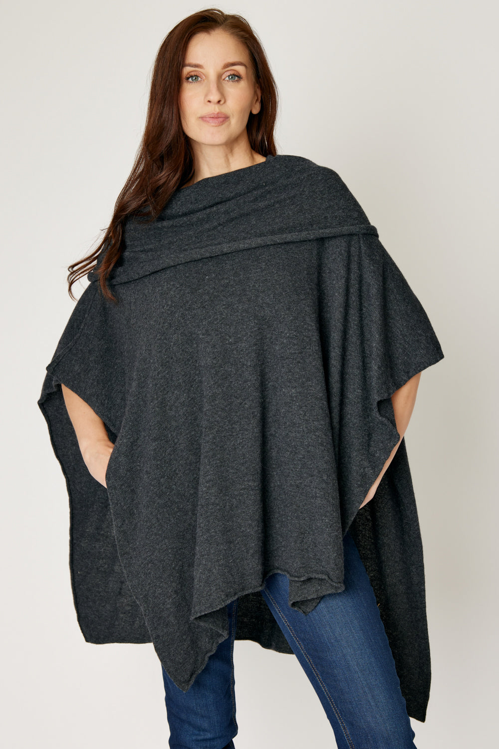 Off The Shoulder Poncho (4 Colors)