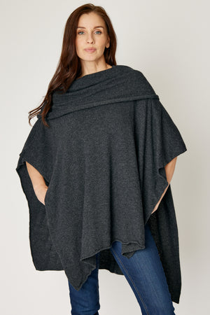 Off The Shoulder Poncho (4 Colors)
