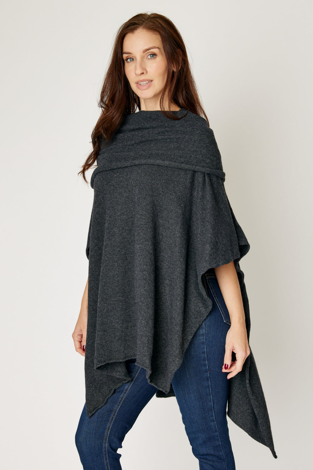 Off The Shoulder Poncho (4 Colors)