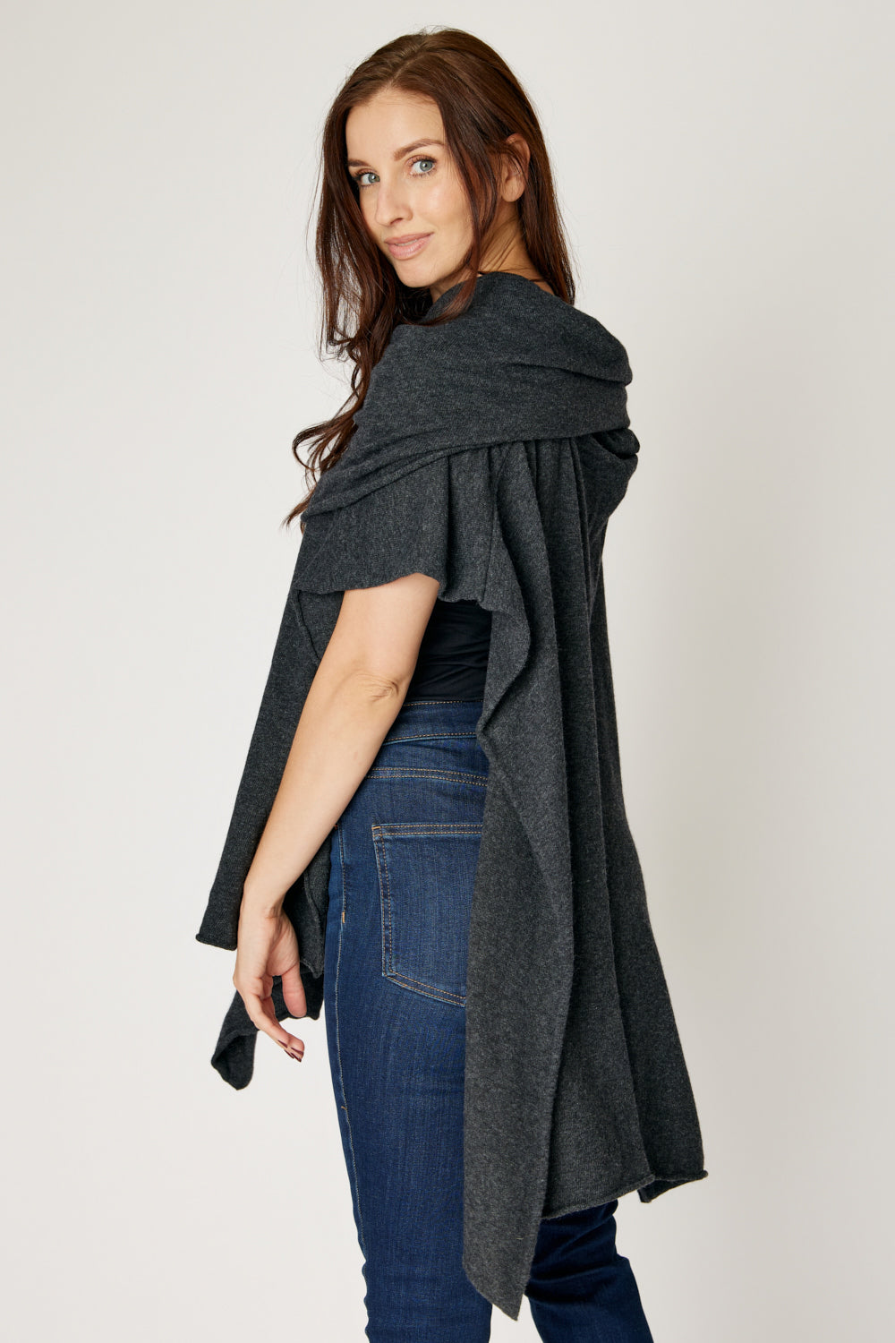 Off The Shoulder Poncho (4 Colors)