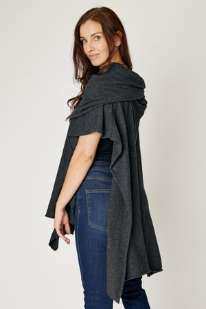 Off The Shoulder Poncho (4 Colors)